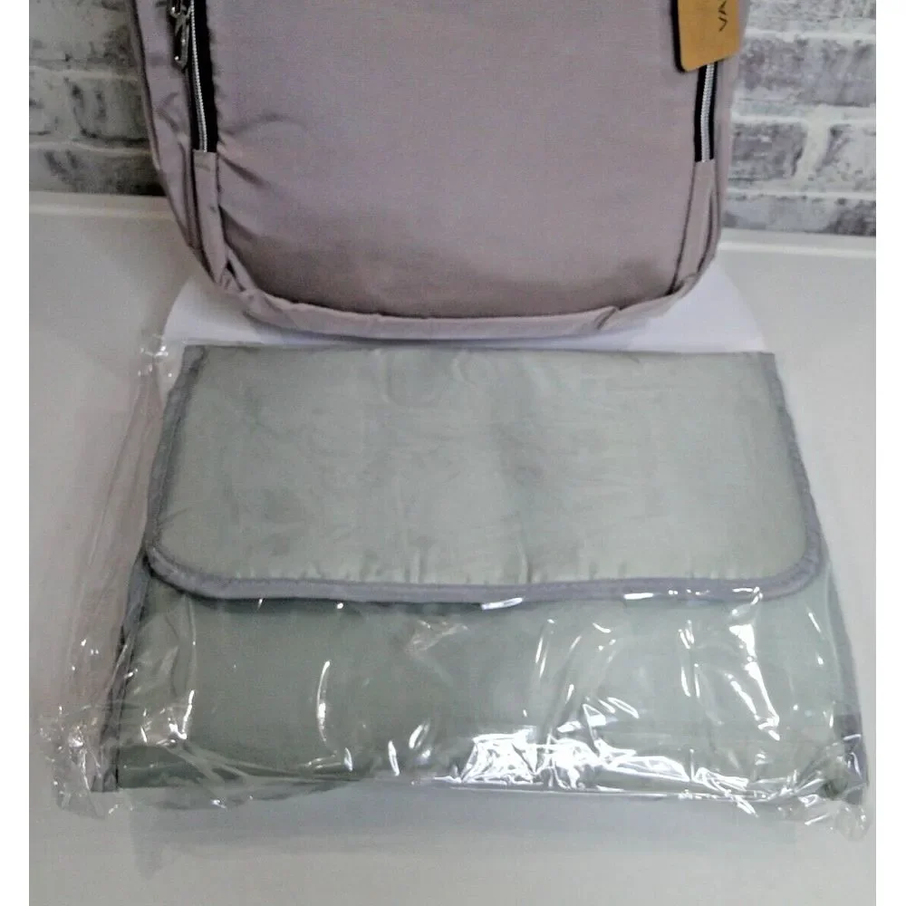 VANKEAN Womens 16 Inch Backpack / Diaper Bag W/‎ Portable Changing Area - NEW